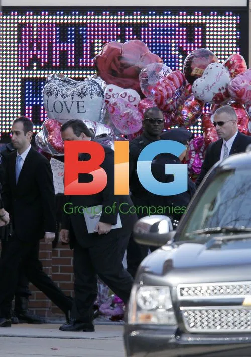 Chris Christie at Whitney Houston Funeral