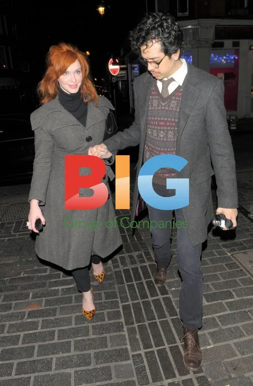 Christina Hendricks and Geoffrey Arend at Vivienne Westwood Afterparty