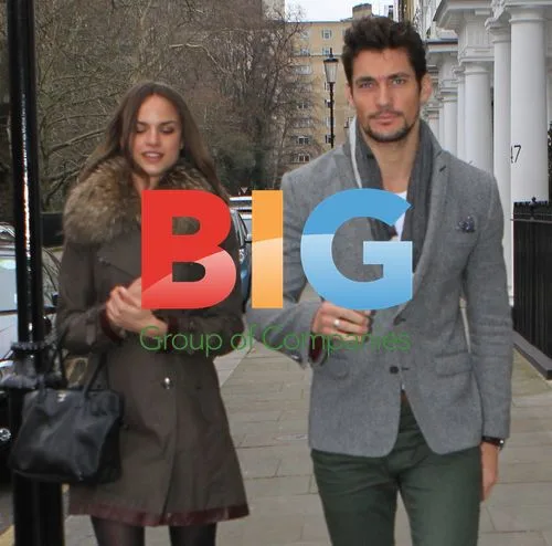 David Gandy spotted with new girlfriend in London