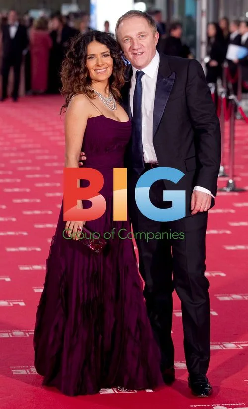 Salma Hayek and Francois Henri Pinault at Goya Film Awards
