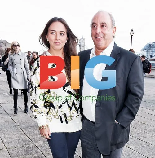 Chloe Green and Sir Philip Green at London Fashion Week