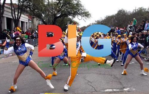 Dudley High School Band in Krewe of Mid-City Parade