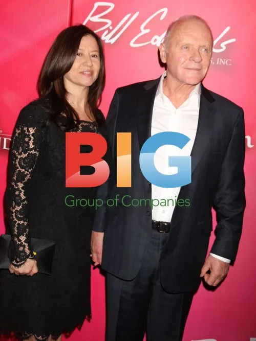 Anthony Hopkins and Stella Arroyave at Keep Memory Alive's Power of Love Gala
