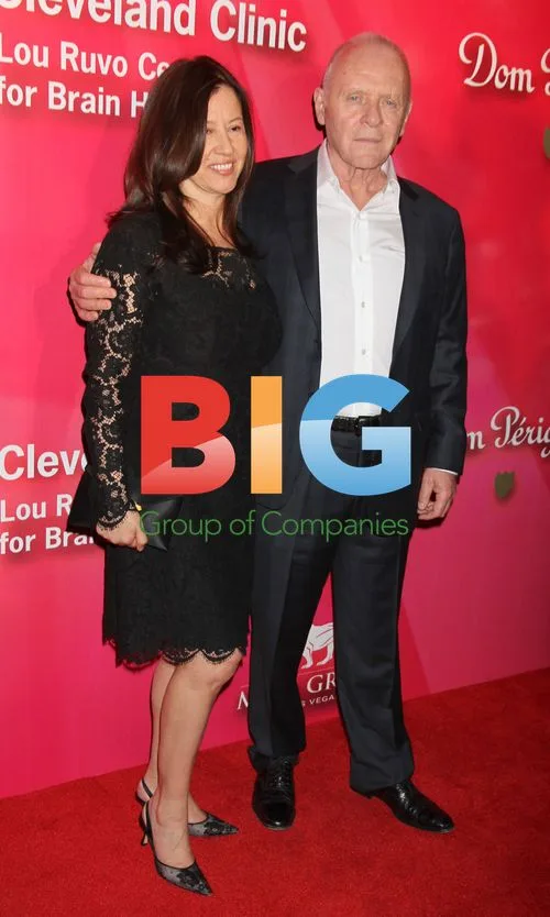 Sir Anthony Hopkins and Stella Arroyave at Power of Love Gala