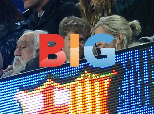 Sebastian Vettel and Hanna Prater at Football Match