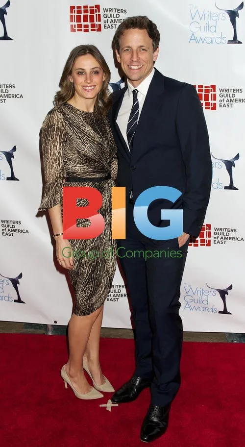 Alexi Ashe and Seth Meyers at 2012 Writers Guild Awards