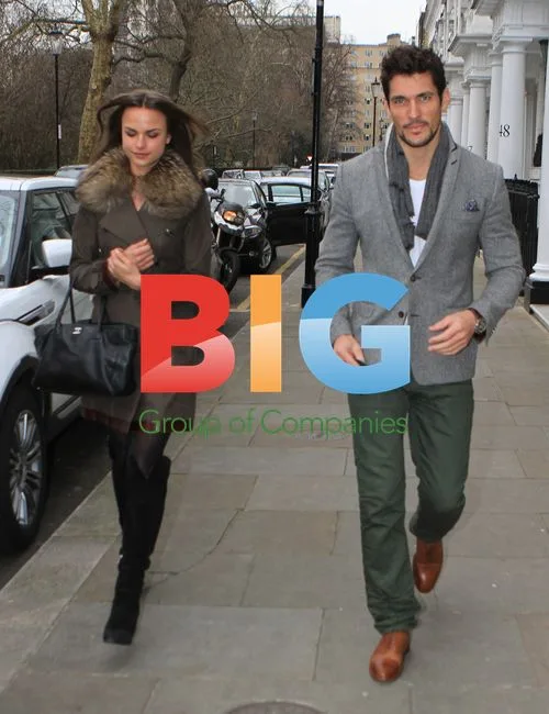 David Gandy with new girlfriend in London