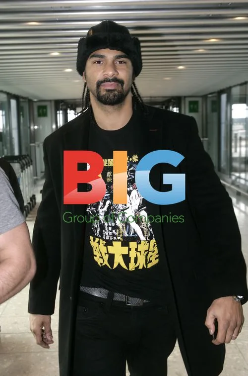 David Haye Departs Heathrow