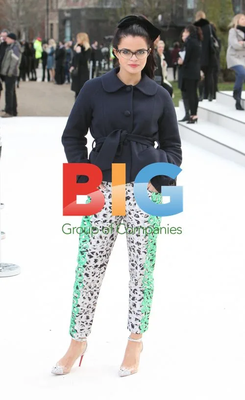Celebs attend Burberry Fashion