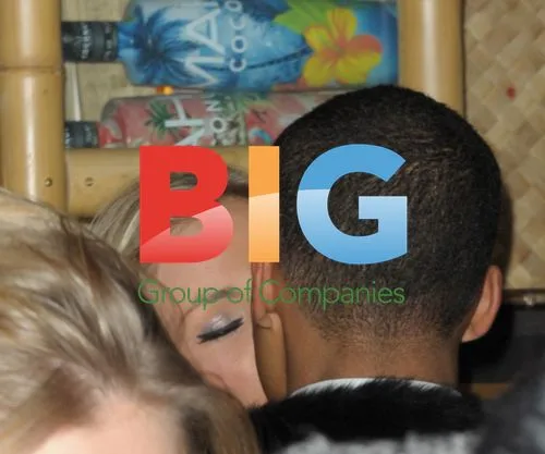 Lucien Laviscount and Blonde Woman