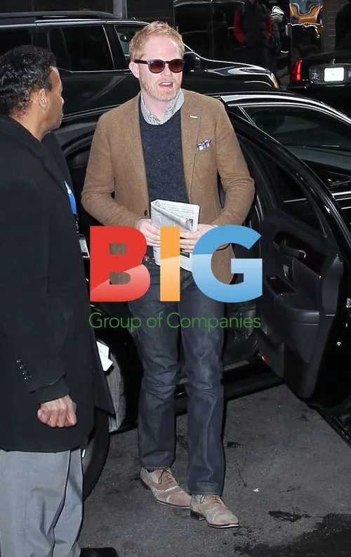 Jesse Tyler Ferguson outside 'Good Morning America'