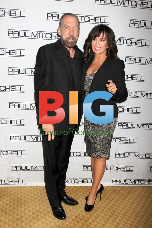 John Paul DeJoria and Marie Osmond at Hair School Event