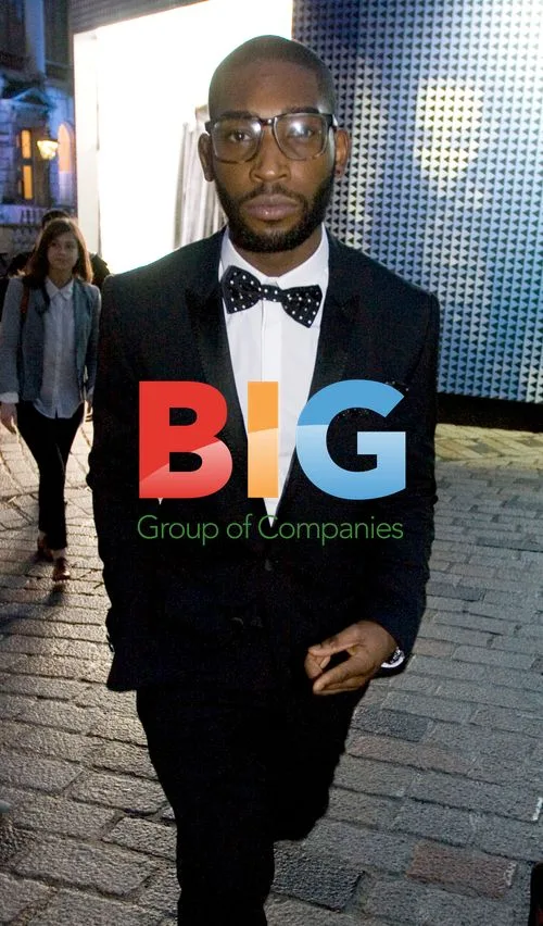 Rapper Tinie Tempah at London Fashion Week
