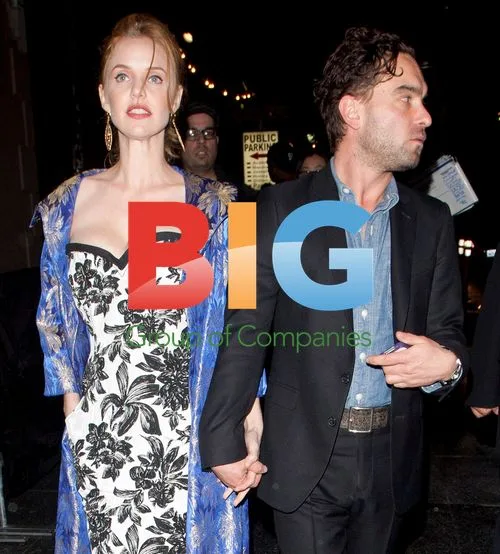 John Galecki and Kaley Cuoco at Pre-Oscar Event