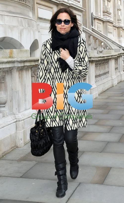 Minnie Driver Leaving Hotel in London