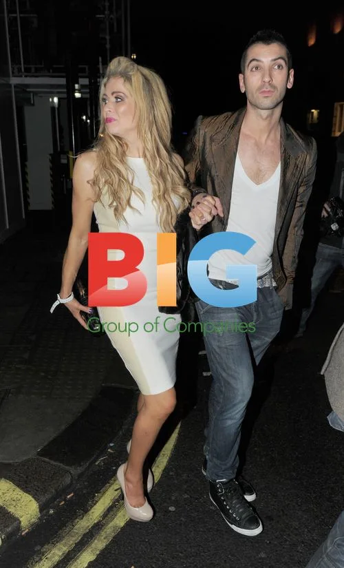 Nicola McLean and Tom Williams leaving nightclub