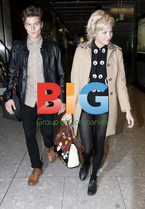 Pixie Lott at Heathrow Airport