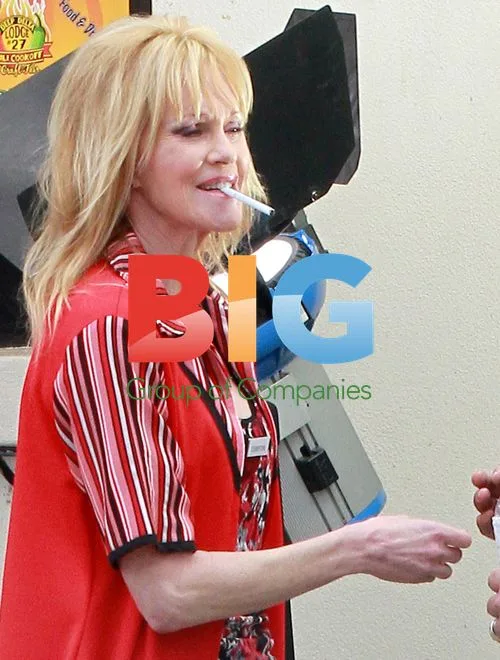 Brooke Shields & Melanie Griffith on "The Hot Flashes" Set
