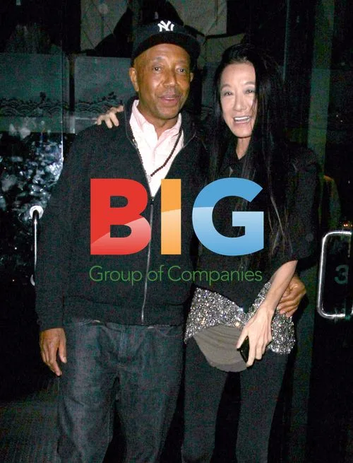 Russell Simmons and Vera Wang at Mr Chow's