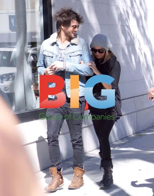 Ashley Tisdale and boyfriend Martin Johnson in Beverly Hills
