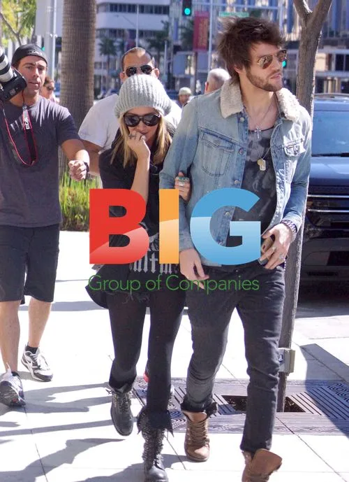 Ashley Tisdale and boyfriend out in Beverly Hills