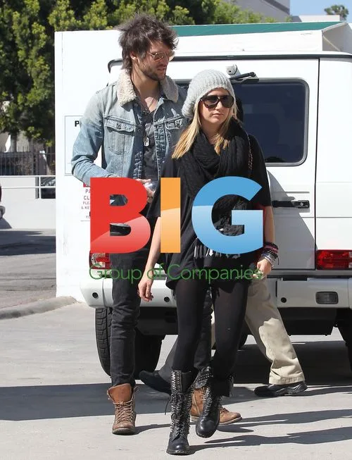 Ashley Tisdale and Martin Johnson in Beverly Hills