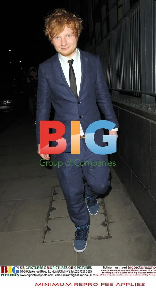 Ed Sheeran caught short outside BRIT Awards party