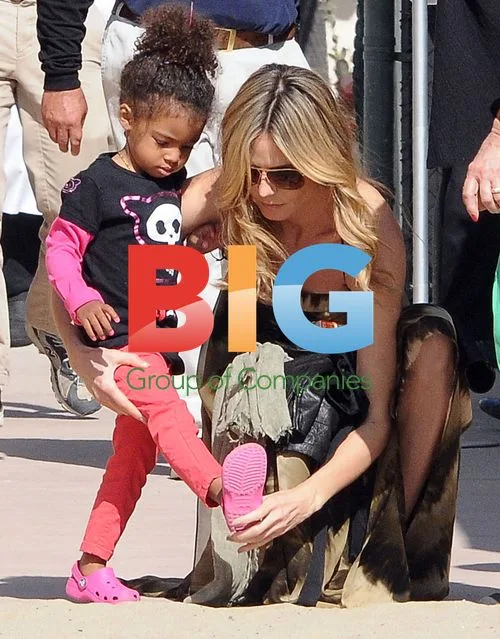 Heidi Klum Takes Kids to Birthday Party