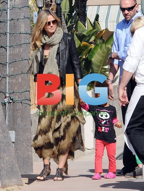 Heidi Klum Takes Kids to Birthday Party