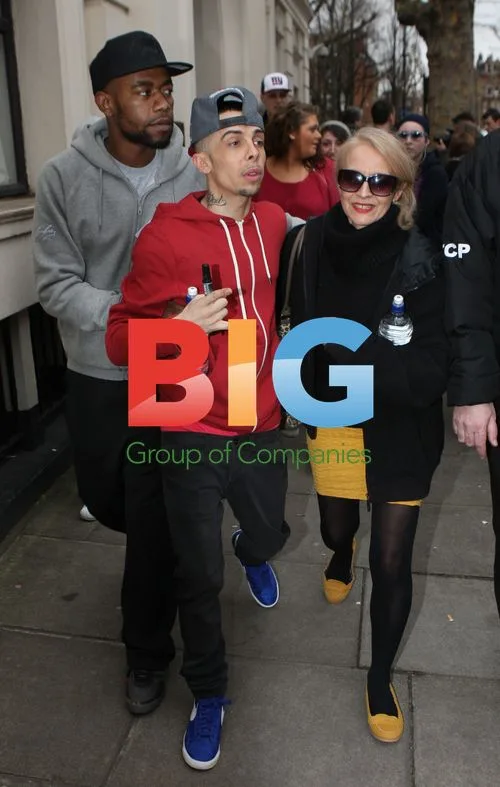 Dappy Contostavlos and Brian May perform 'We Will Rock You'