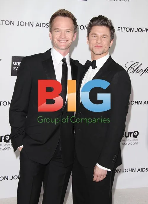 Neal Patrick Harris and David Burtka at Elton John AIDS Foundation Party