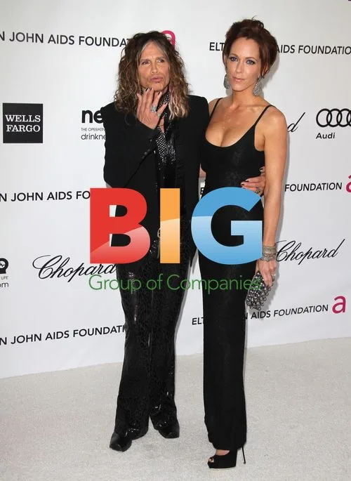 Erin Brady and Steven Tyler at Elton John AIDS Foundation Party