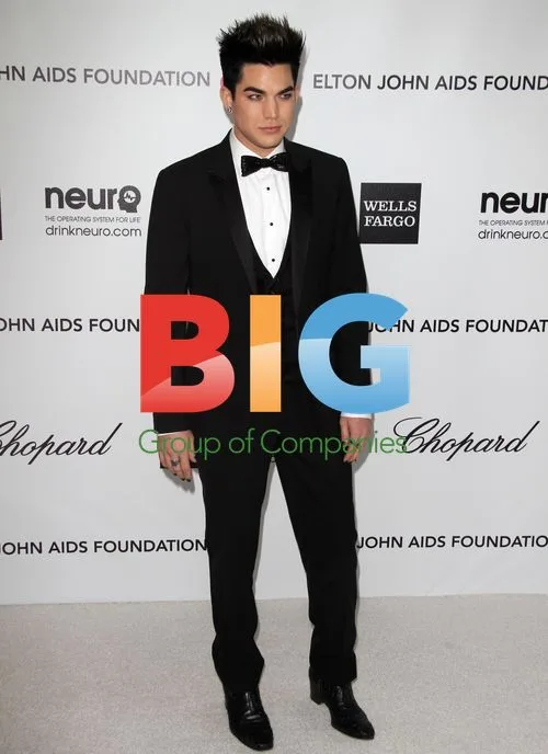 Adam Lambert at Elton John AIDS Foundation Party