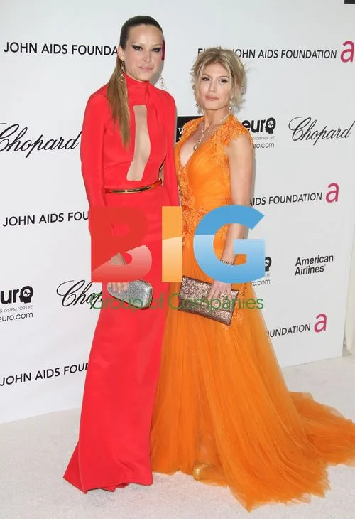 Petra Nemcova and Hofit Golan at Elton John AIDS Foundation Party
