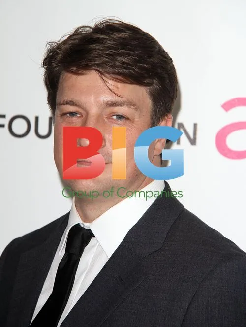 Nathan Fillion at Elton John AIDS Foundation Party
