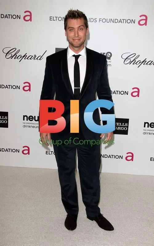 Lance Bass at Elton John AIDS Foundation Party