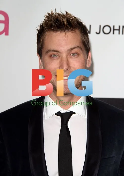 Lance Bass at Elton John AIDS Foundation Party