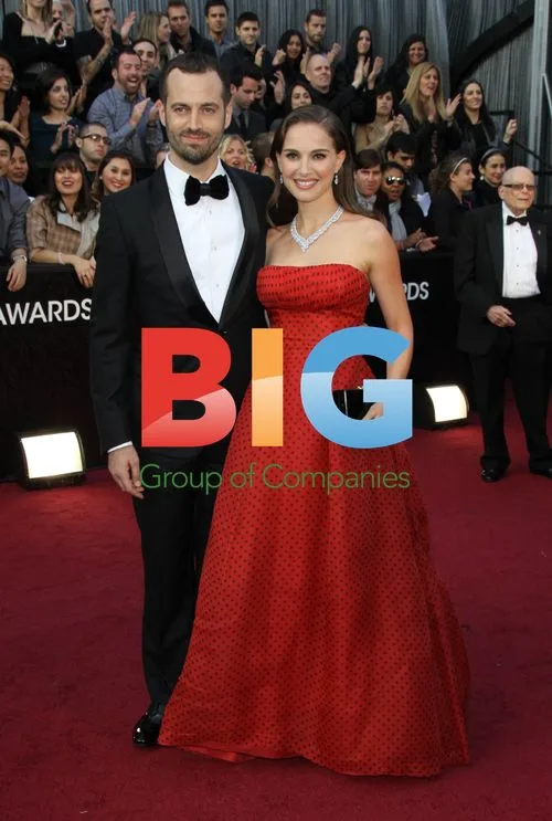 Benjamin Millepied and Natalie Portman at 84th Oscars