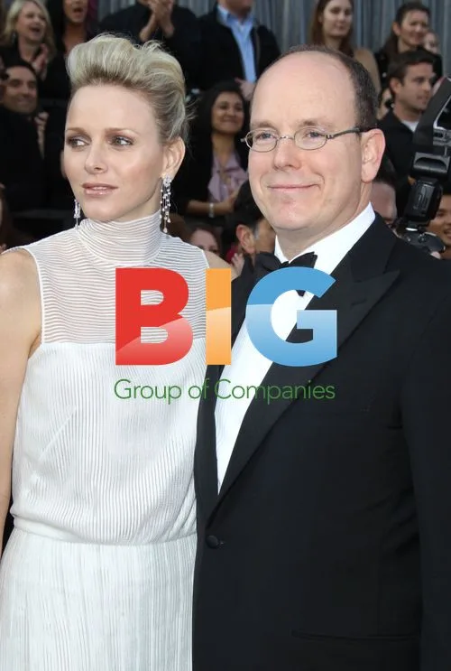 Charlene and Albert arrive at Oscars
