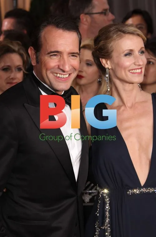 Jean Dujardin and Alexandra Lamy at Oscars