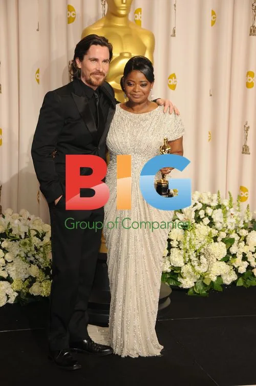 Octavia Spencer and Christian Bale at 84th Academy Awards