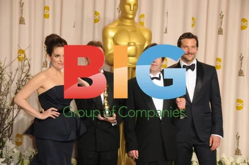 Tina Fey, Kirk Baxter, Angus Wall, and Bradley Cooper at Oscars