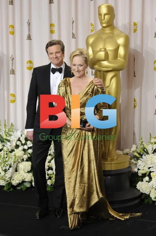 Meryl Streep and Colin Firth at Oscars
