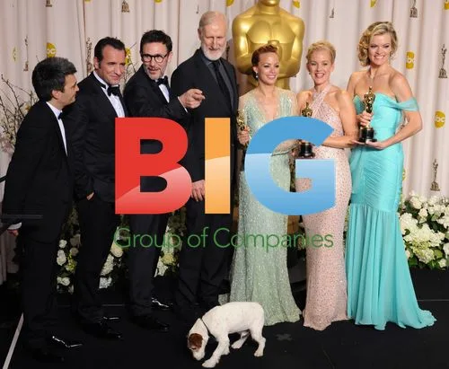"The Artist" cast backstage at 84th Oscars