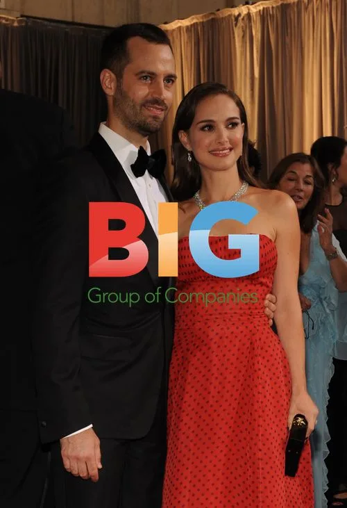 Natalie Portman and Benjamin Millepied at Oscars