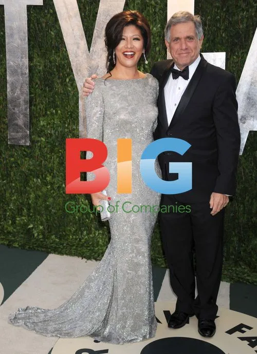 Julie Chen and Les Moonves at 2012 Vanity Fair Oscar Party
