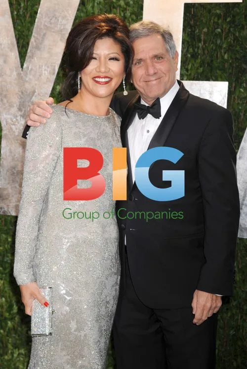 Julie Chen and Les Moonves at 2012 Vanity Fair Oscar Party