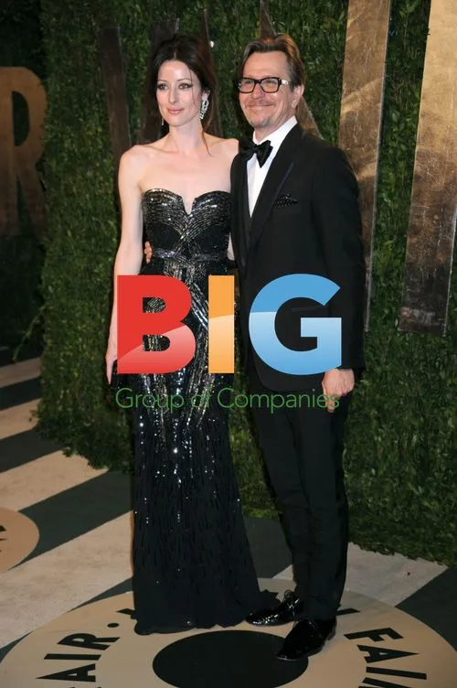 Gary Oldman and Alexandra Edenborough at Vanity Fair Oscar Party