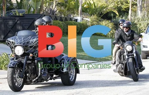 Johnny Hallyday and Laeticia Hallyday on Trike Ride