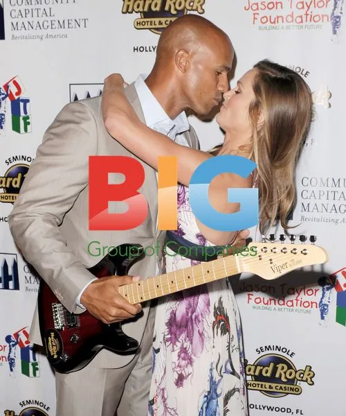 Jason Taylor and Katina Taylor at Charity Gala